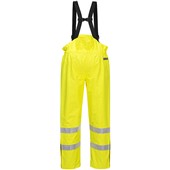 Portwest S780 Yellow Bizflame Rain Unlined Waterproof Flame Resistant Anti Static Hi Vis Trousers