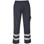 Portwest S917 Navy Iona Reflective Hi Vis Combat Trousers 245g