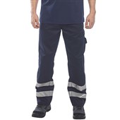 Portwest S917 Navy Iona Reflective Hi Vis Combat Trousers 245g