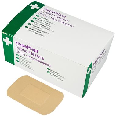 HypaPlast Fabric Plasters 7.2cm x 5cm (Pack 100)