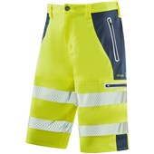Leo Workwear Kingsley Yellow EcoViz Performance Hi Vis Shorts
