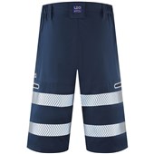 Leo Workwear Kingsley Navy EcoViz Performance Hi Vis Shorts