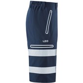 Leo Workwear Kingsley Navy EcoViz Performance Hi Vis Shorts