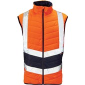 Supertouch Orange Hi Vis Two Tone Puffer Bodywarmer