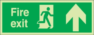 fire exit running man right arrow up 