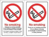 no smoking  doublesided double sided premises