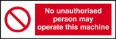 no unauthorised persons 