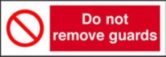 do not remove guards  