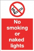 no smoking or naked lights  