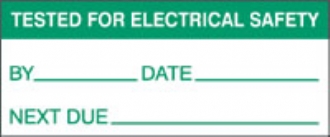 tested for electrical safety (500/roll) 