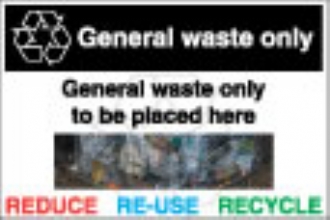 General Waste foamex wall 