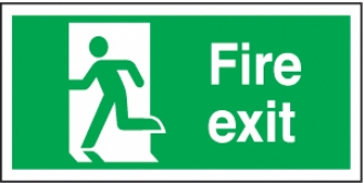 fire exit (man left)  