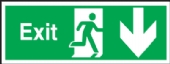 exit arrow down  