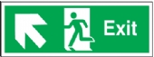 exit arrow diagonal up left 