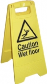 caution wet floor cleaning stand 