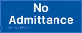 no admittance (white & blue)