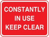 constantly in use keep clear with channel 