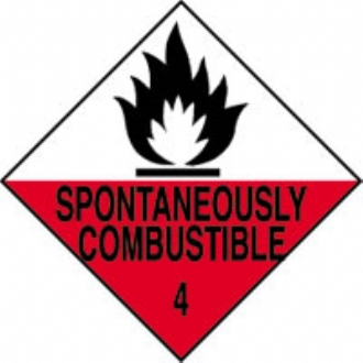 spontaneously combustible 