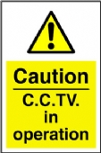 caution cctv in operation