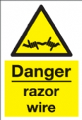 danger razor wire