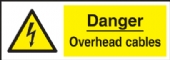 danger overhead cables