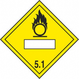 new regulation placard oxidising 5.1 