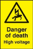 danger of death - high voltage 