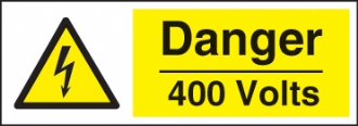 danger 400 volts  