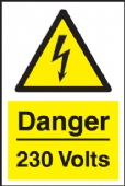 danger 230 volts 