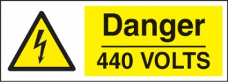 danger 440 volts 