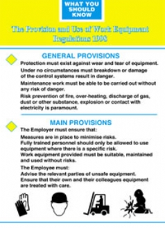 provision & use of work equipment regs 1998