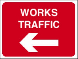 works traffic arrow left 