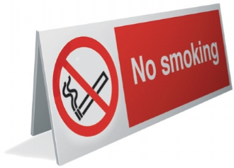 no smoking desk top x4