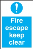 fire escape keep clear 