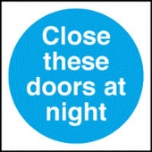 close these doors at night 