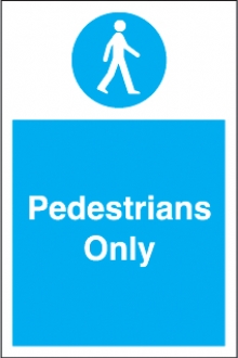 pedestrians only  