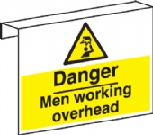 danger men working overhead