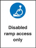 disabled ramp access only 