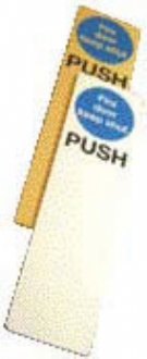 push - fire door keep shut