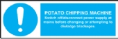 potato chipping machine 