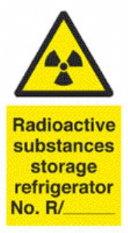 radioactive substances - storage refridgerator 