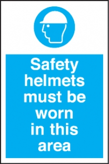 safety helmets in this area 