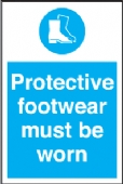 protective footwear must be worn 