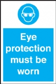 eye protection must be worn 