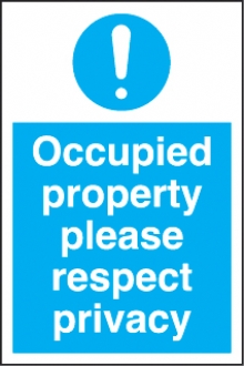 occupied property respect privacy