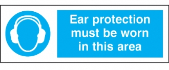 ear protection must be worn in area 