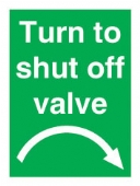 Turn to shut off valve right