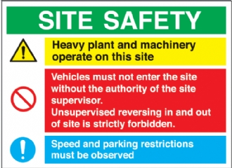 site safety multi message sign