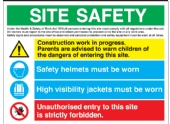 site safety multi message sign 