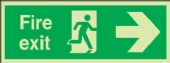 fire exit running man/arrow right 